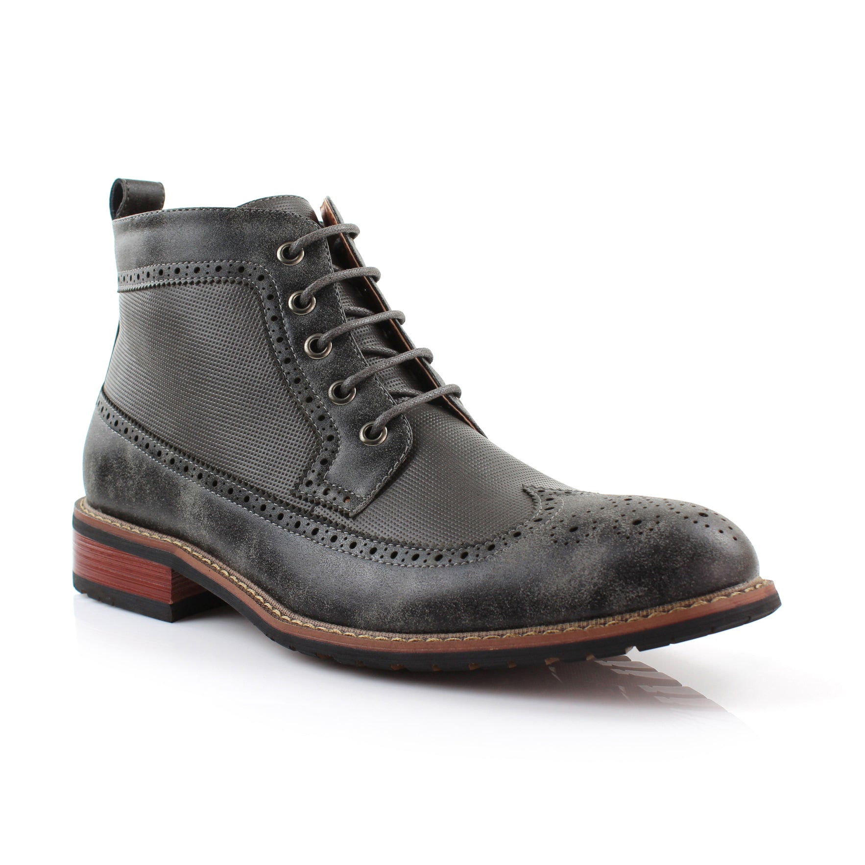 Grey 2025 wingtip boots