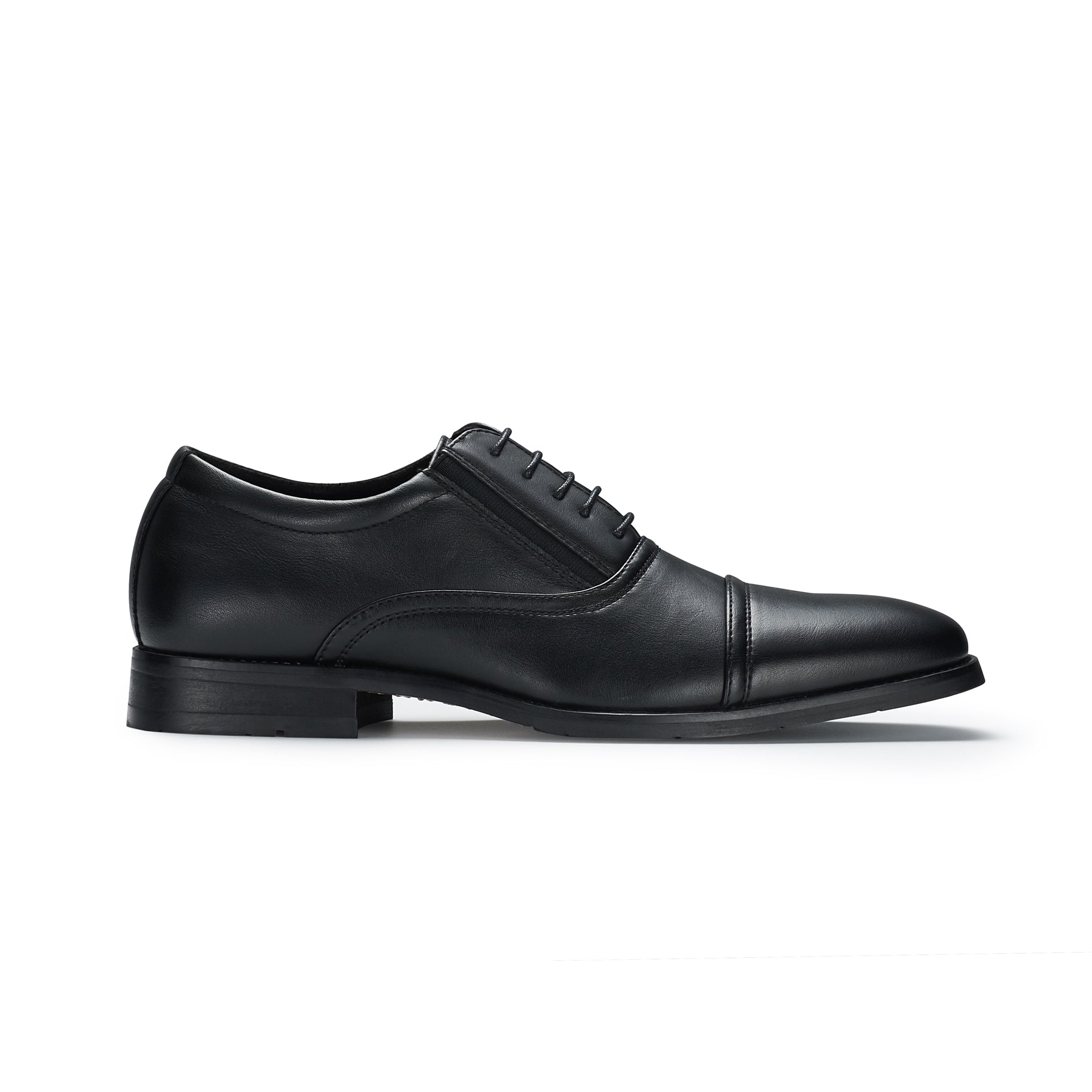 Cap-Toe with Elastic Panel Oxford Shoes | Adam by Ferro Aldo | Conal Footwear | Outer Side Angle View