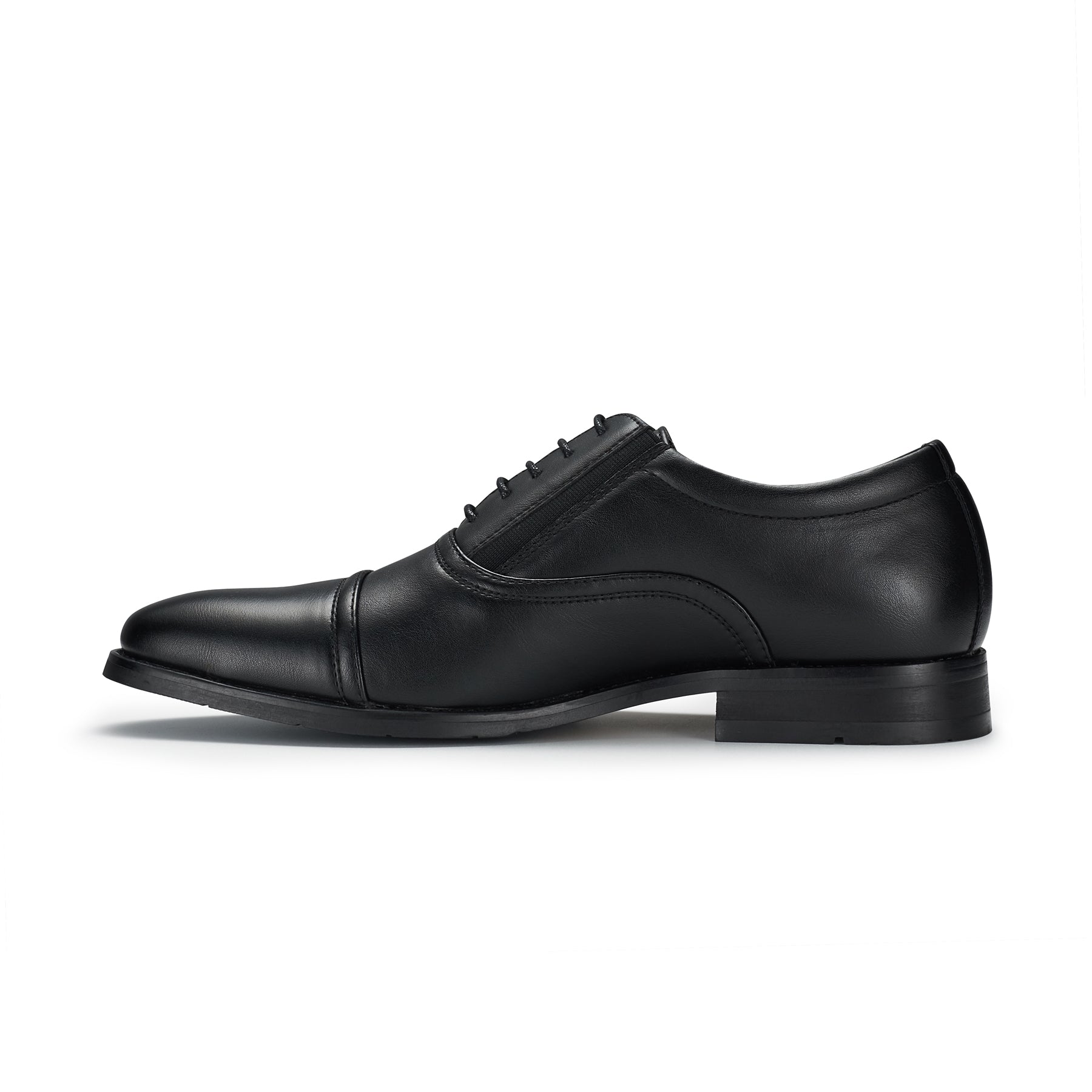 Cap-Toe with Elastic Panel Oxford Shoes | Adam by Ferro Aldo | Conal Footwear | Inner Side Angle View