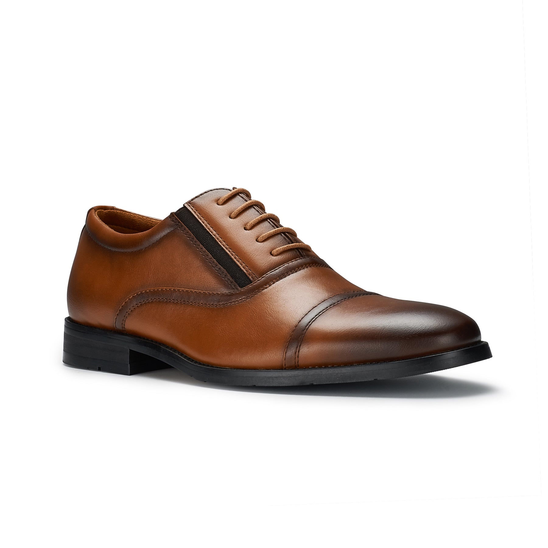 Cap-Toe with Elastic Panel Oxford Shoes | Adam by Ferro Aldo | Conal Footwear | Main Angle View