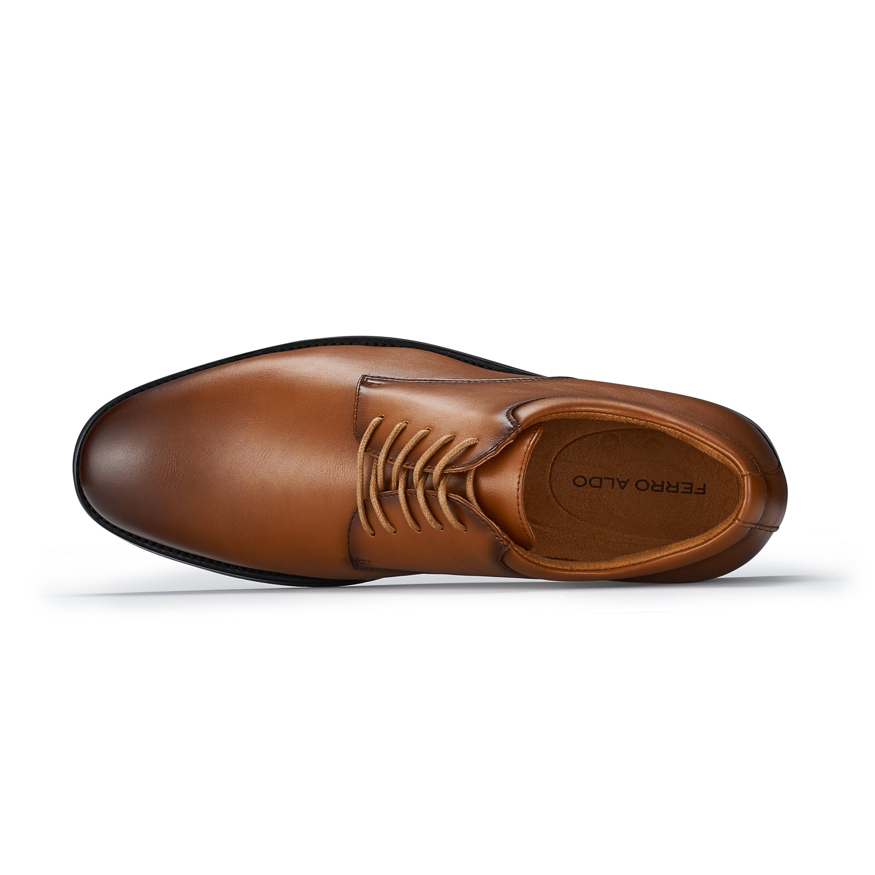 Men's Plain-Toe Derby Shoes | Arlen by Ferro Aldo | Conal Footwear | Top-Down Angle View