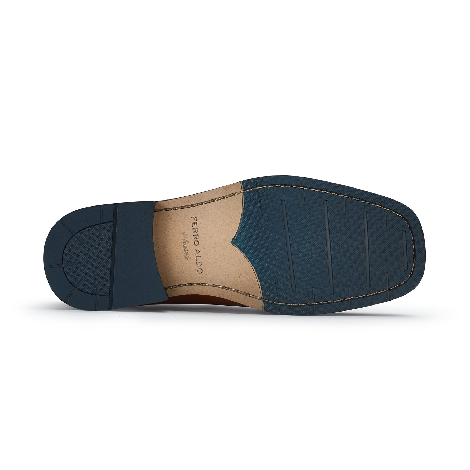 Men's Apron Toe Loafers | Barney by Ferro Aldo | Conal Footwear | Bottom Sole Angle View