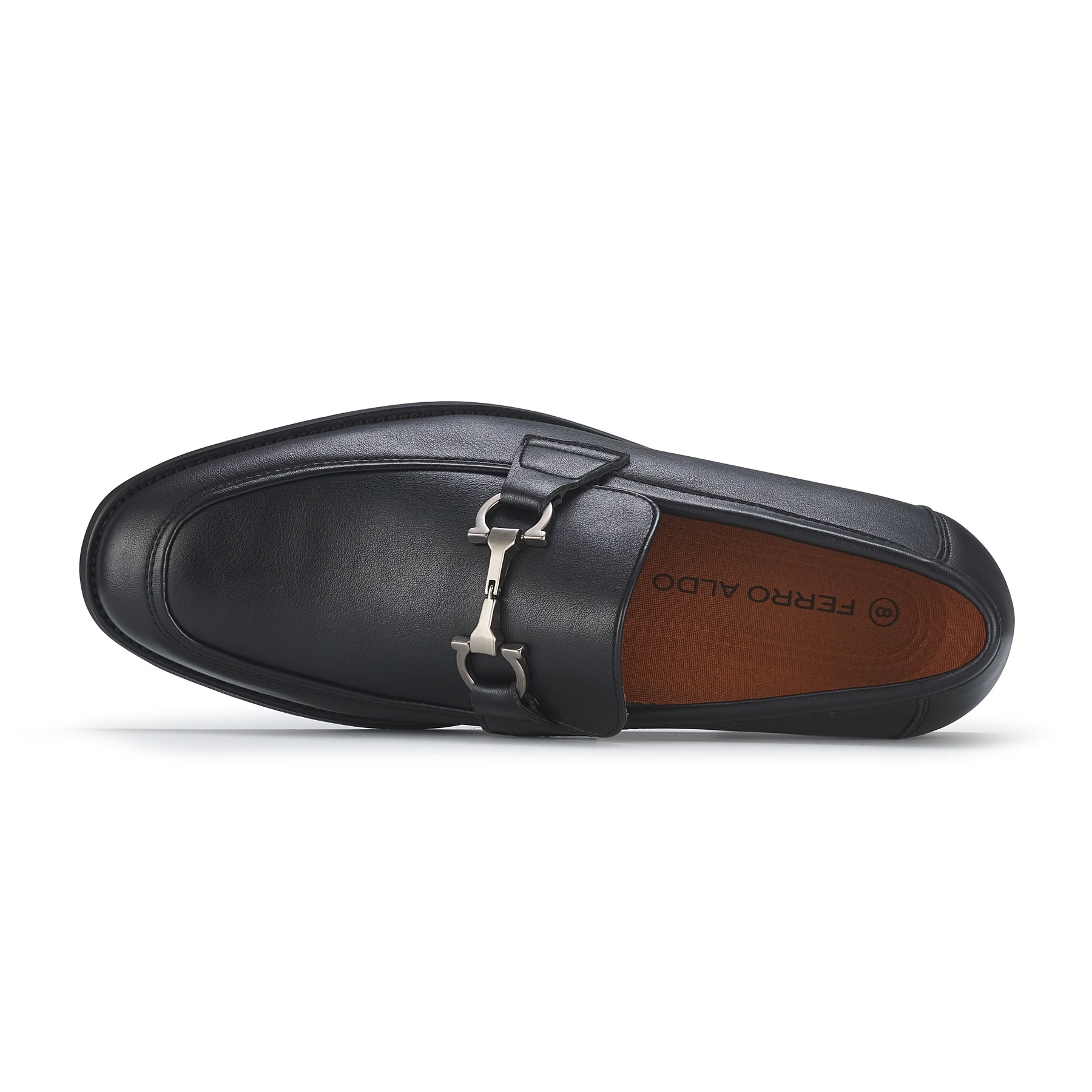 Metal Buckle Loafers | Daxon by Ferro Aldo | Conal Footwear | Top-Down Angle View