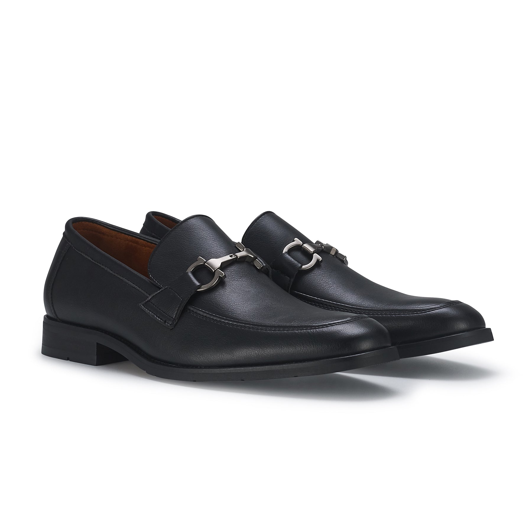 Metal Buckle Loafers | Daxon by Ferro Aldo | Conal Footwear | Paired Angle View