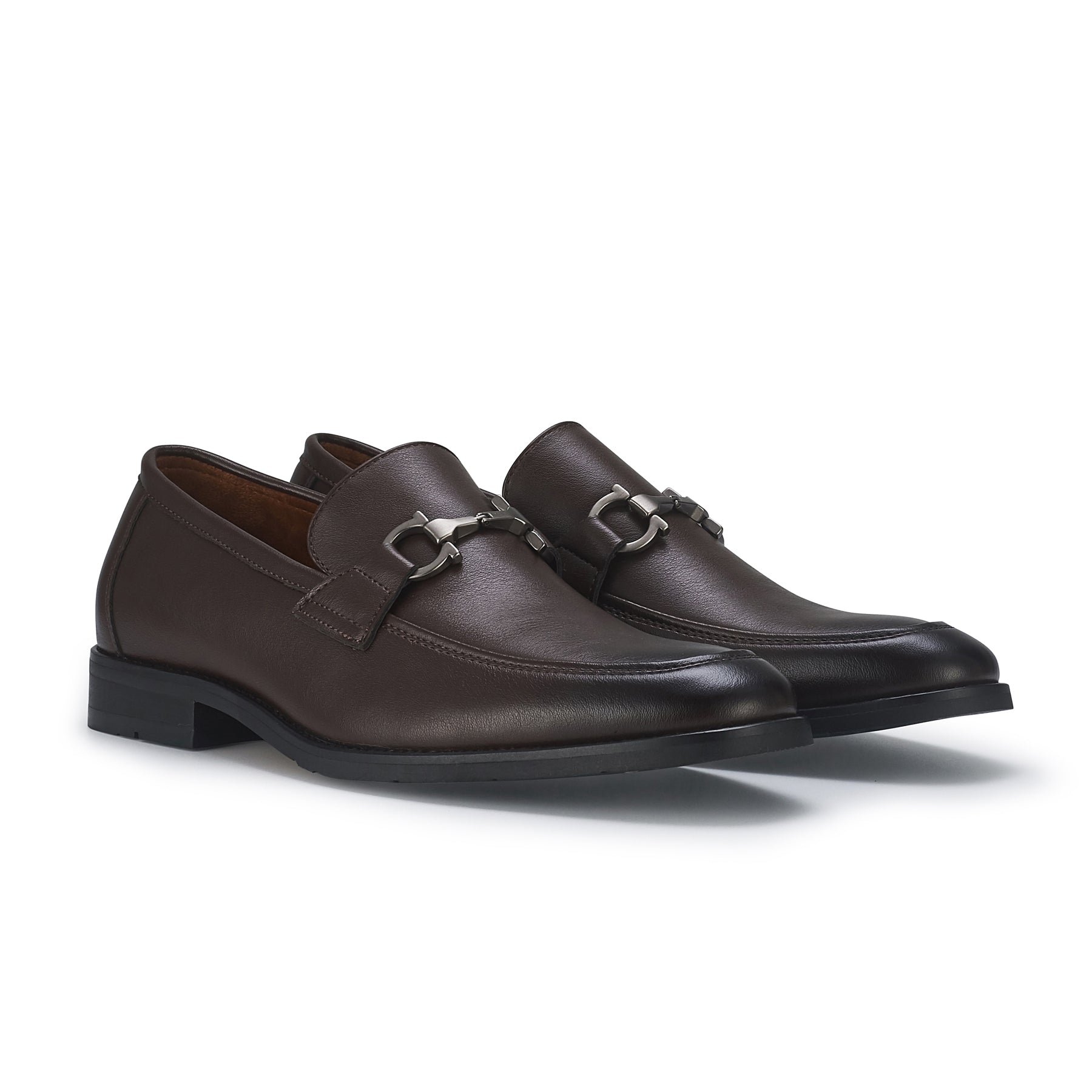 Metal Buckle Loafers | Daxon by Ferro Aldo | Conal Footwear | Paired Angle View