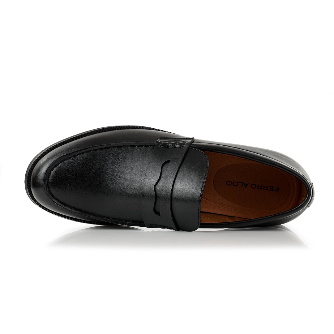 Synthetic Leather Loafers | Douglas by Ferro Aldo | Conal Footwear | Top-Down Angle View