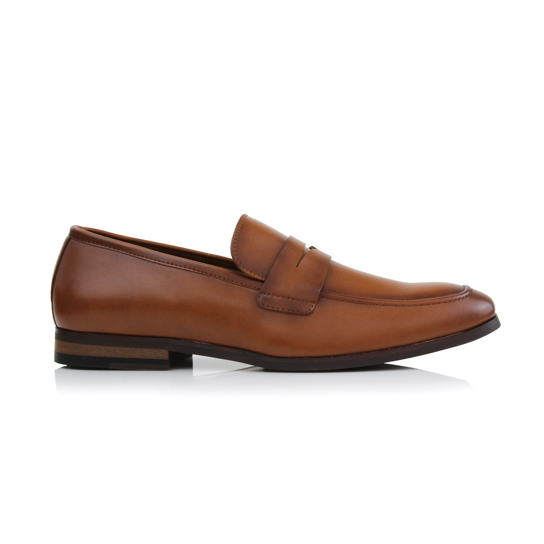 Mens cognac sale penny loafers