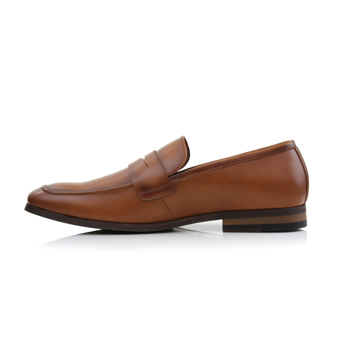 Men's Vegan Leather Loafer | DYLAN in Cognac | Ferro Aldo