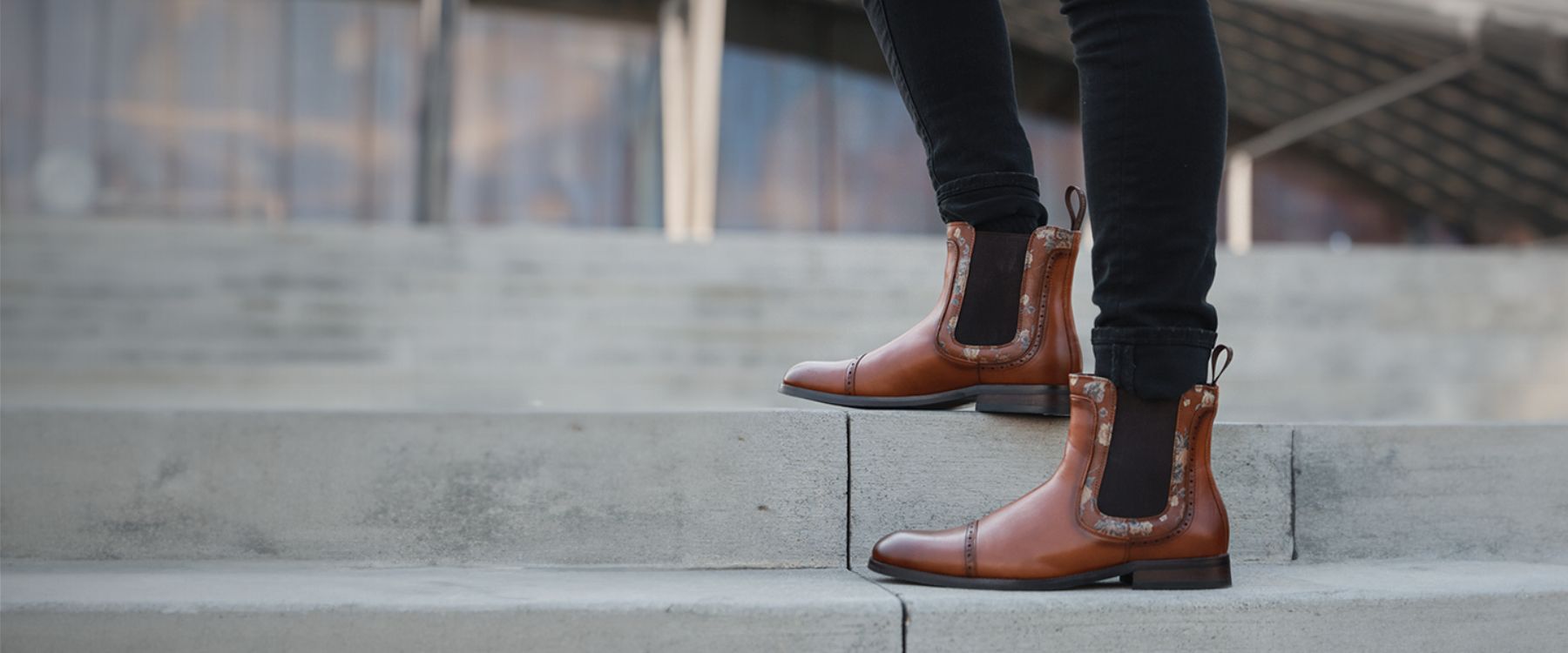 Polar Fox Frederick Floral Cap-toe Chelsea Boots | Conal Footwear