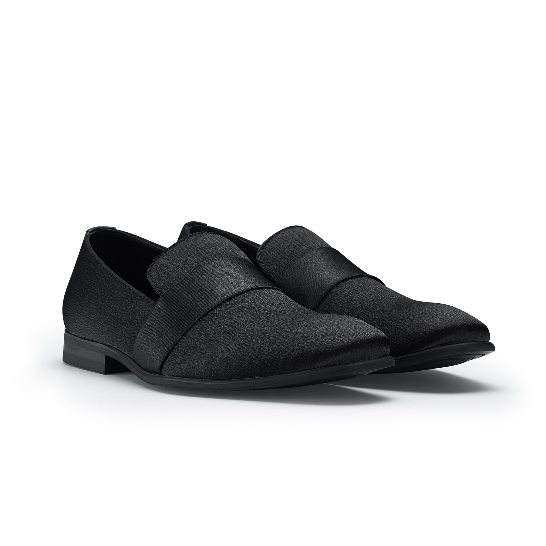 Men's Casual Fabric Penny Loafers | Lucio by Ferro Aldo | Conal Footwear | Paired Angle View