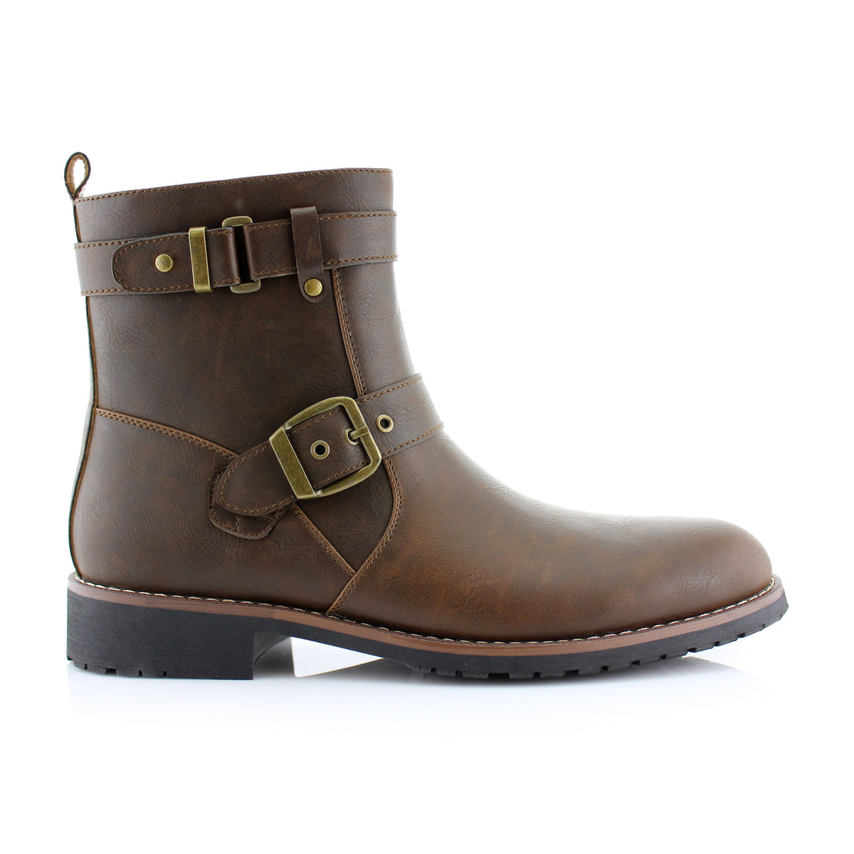 Top Men's Motorcycle & Combat Boots | WYATT | Polar Fox Buckle Shoes