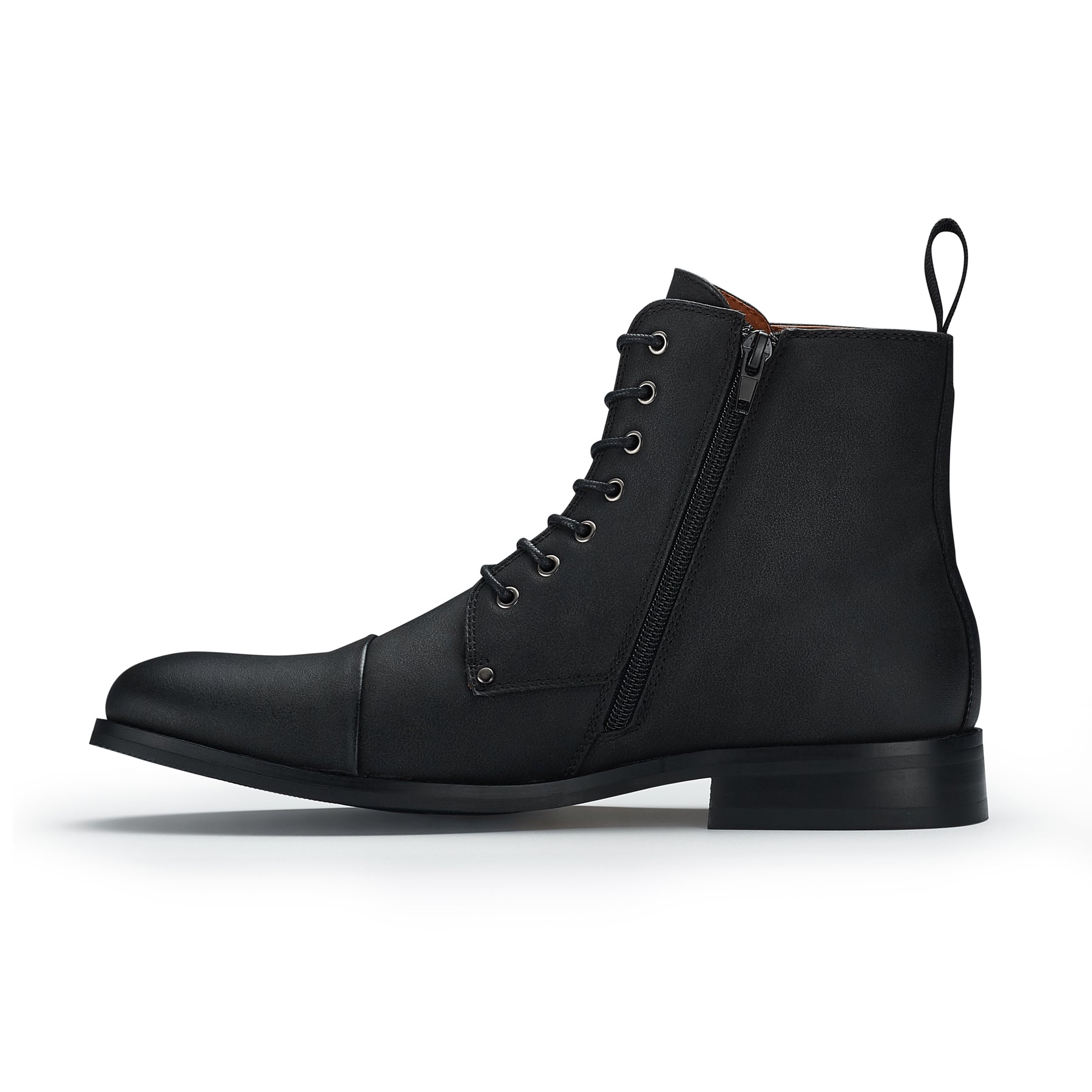 Men's Cap Toe Ankle Boots | Prince by Polar Fox | Conal Footwear | Inner Side Angle View