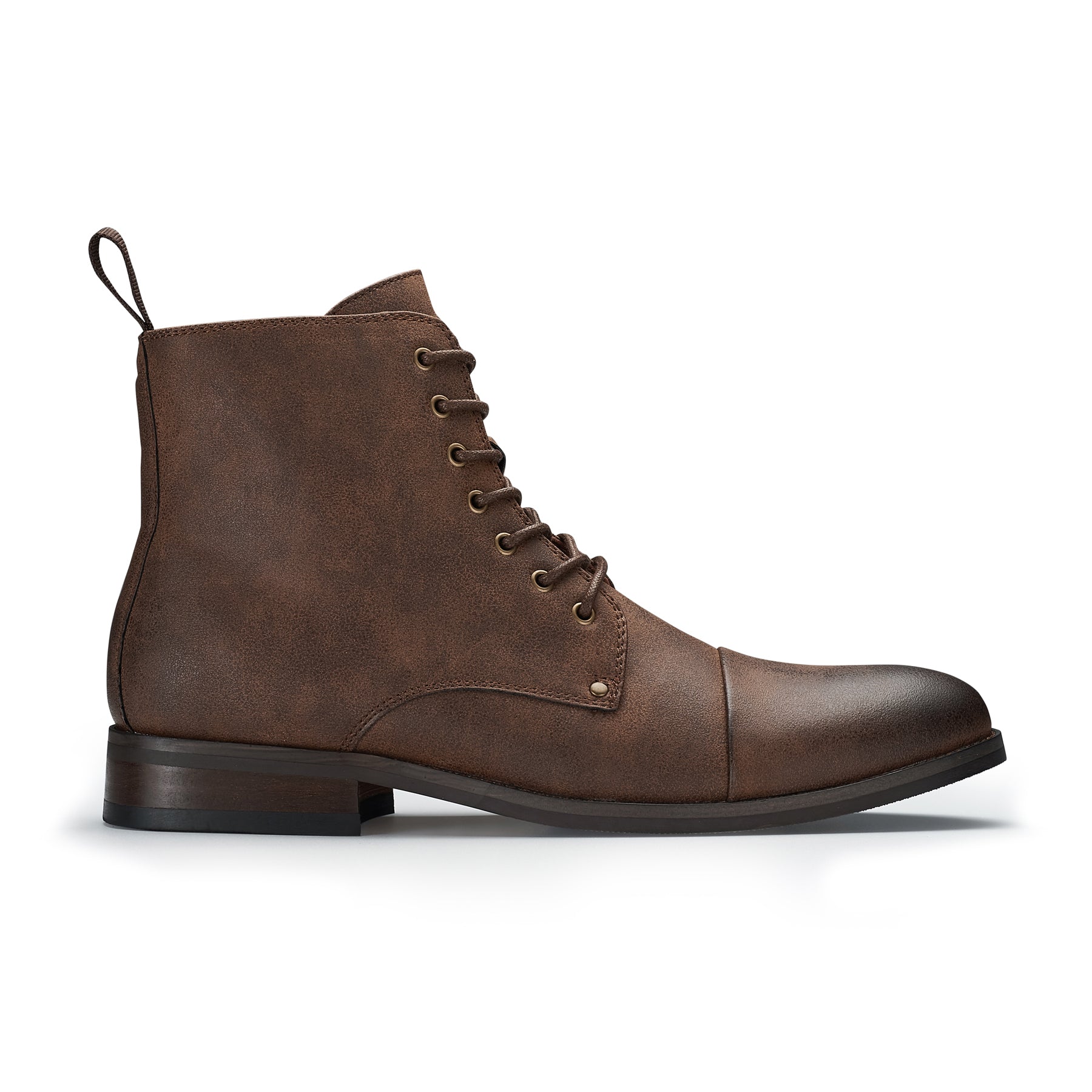 Men's Cap Toe Ankle Boots | Prince by Polar Fox | Conal Footwear | Outer Side Angle View