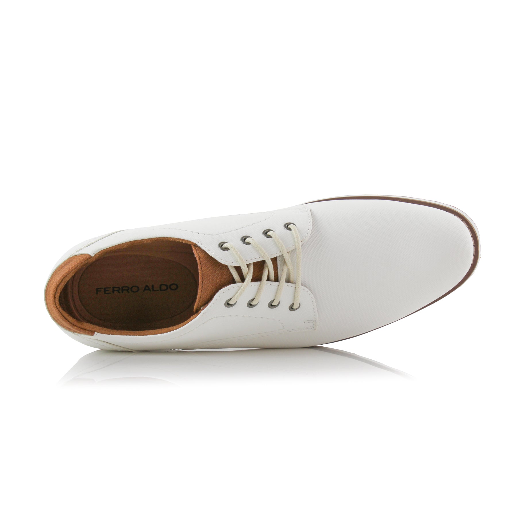 Embossed Derby Sneakers | Thomas by Ferro Aldo | Conal Footwear | Top-Down Angle View