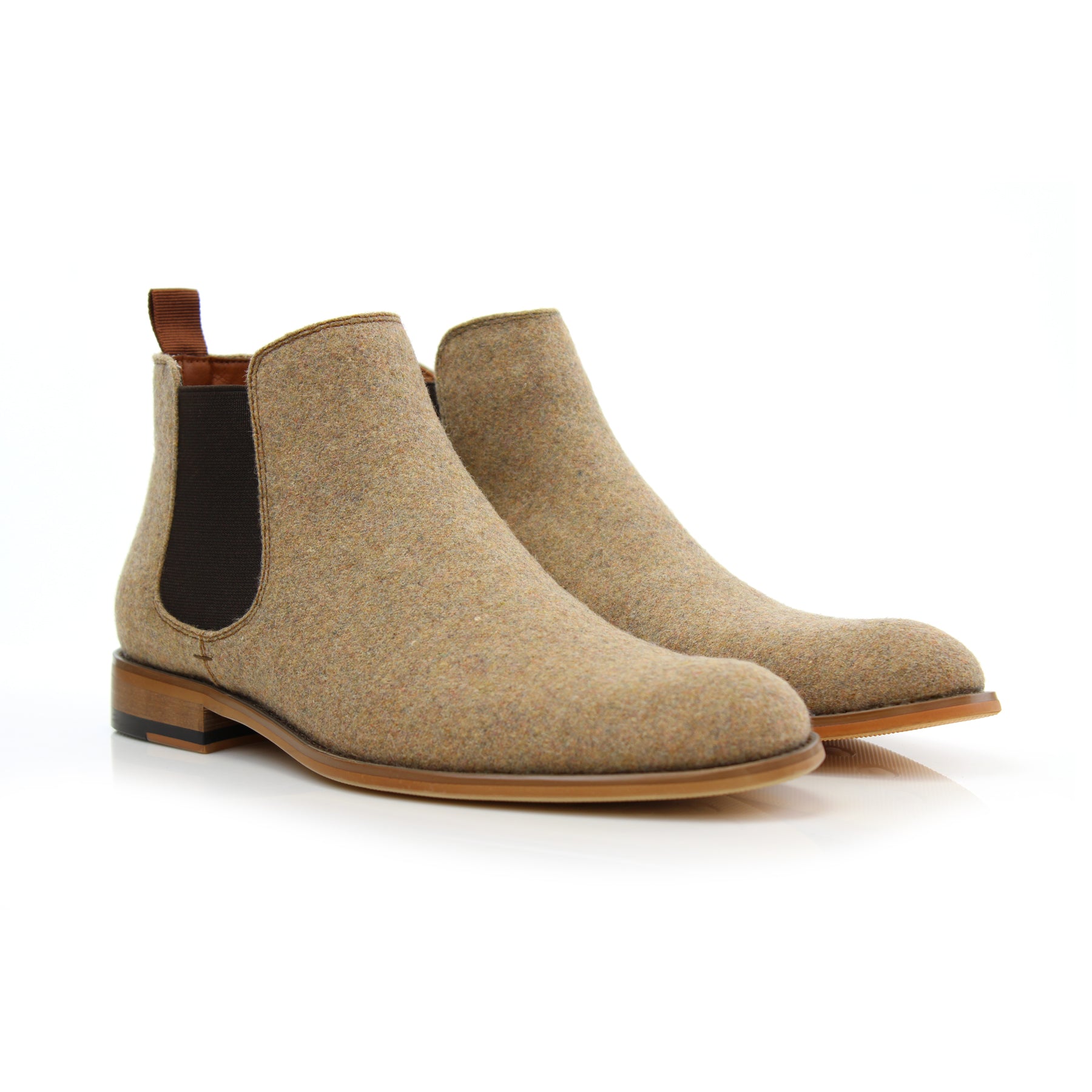 Mens chelsea hot sale boots camel