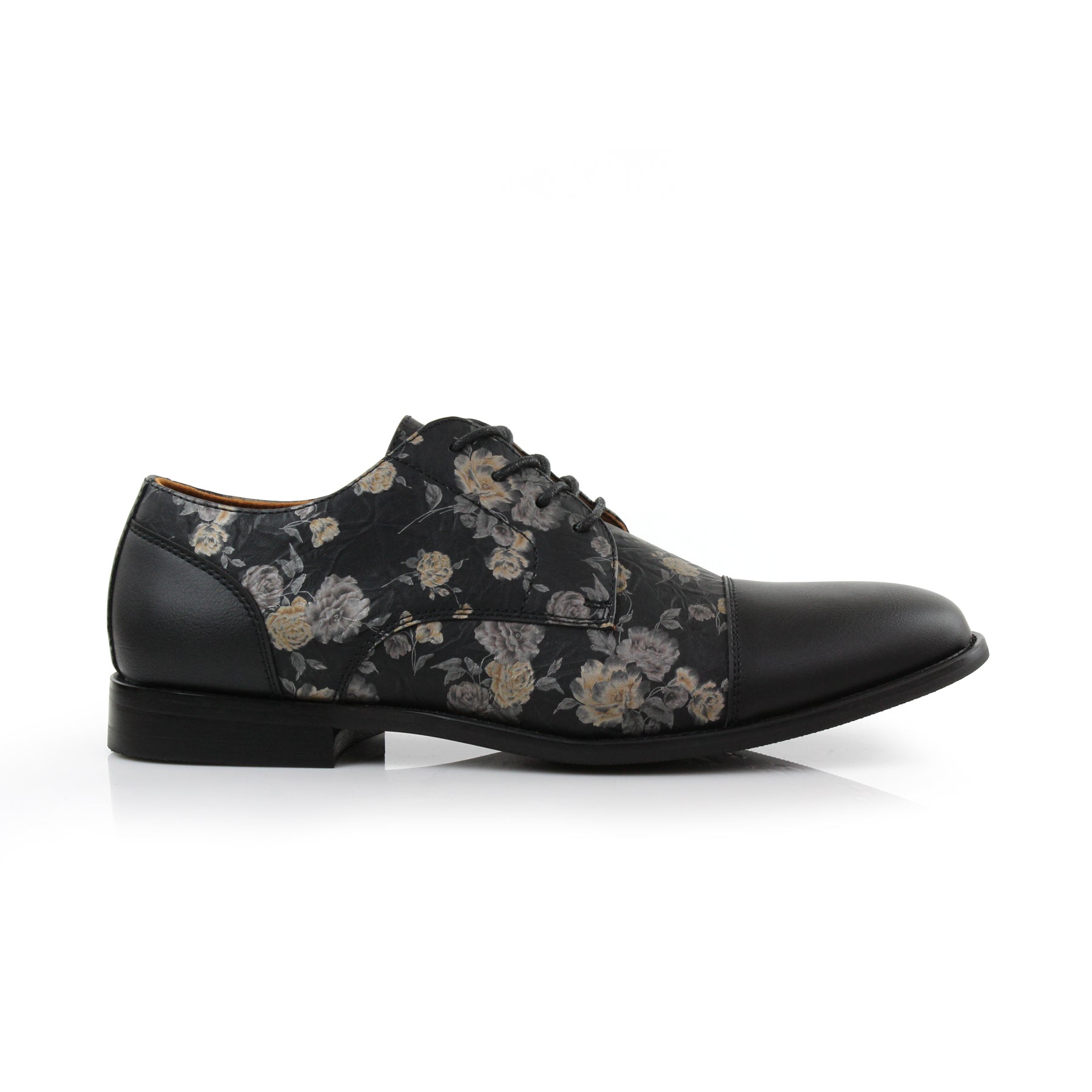 Black floral 2025 dress shoes