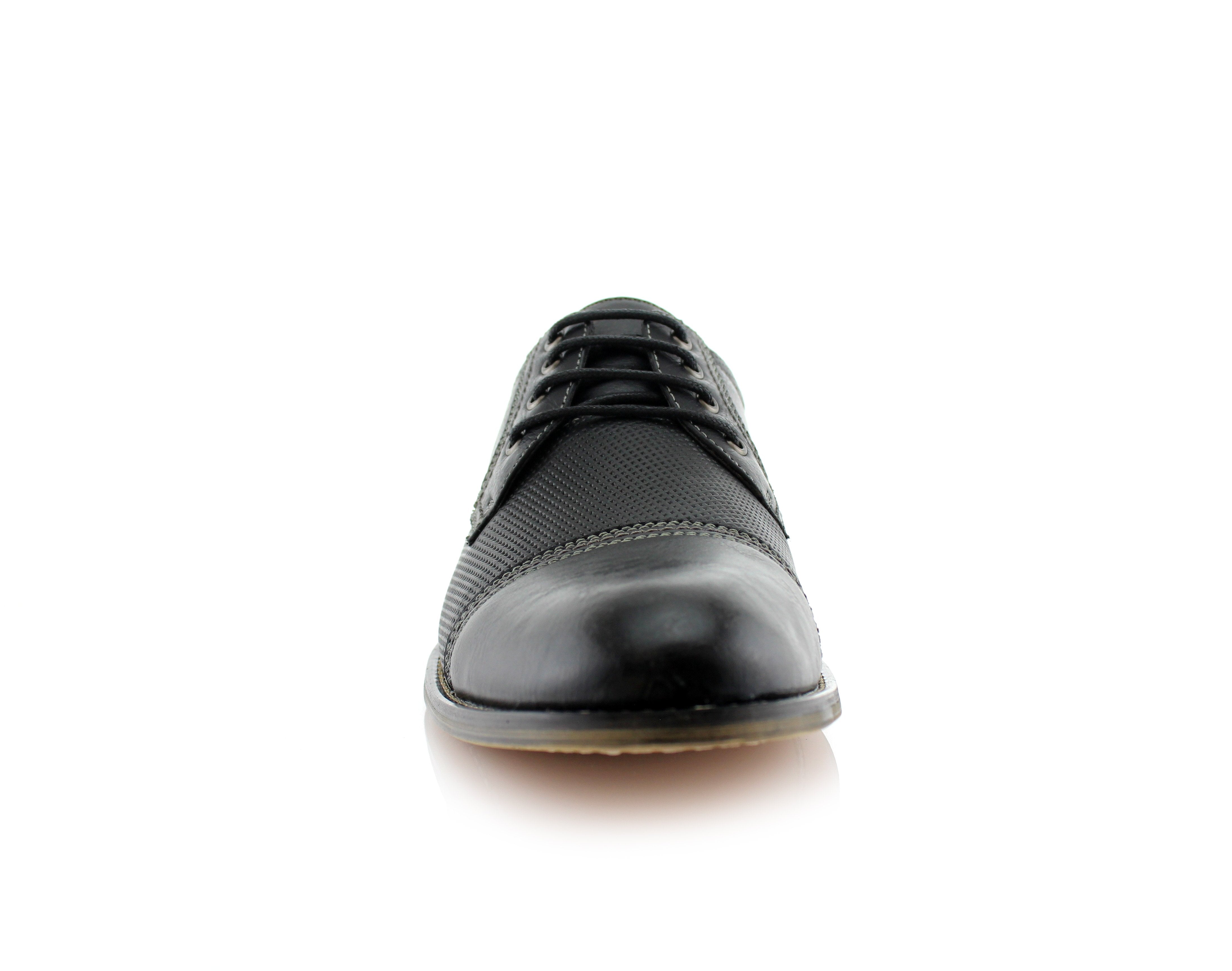 Embossed Derby Shoes | Felix by Ferro Aldo | Conal Footwear | Front Angle View